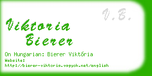 viktoria bierer business card